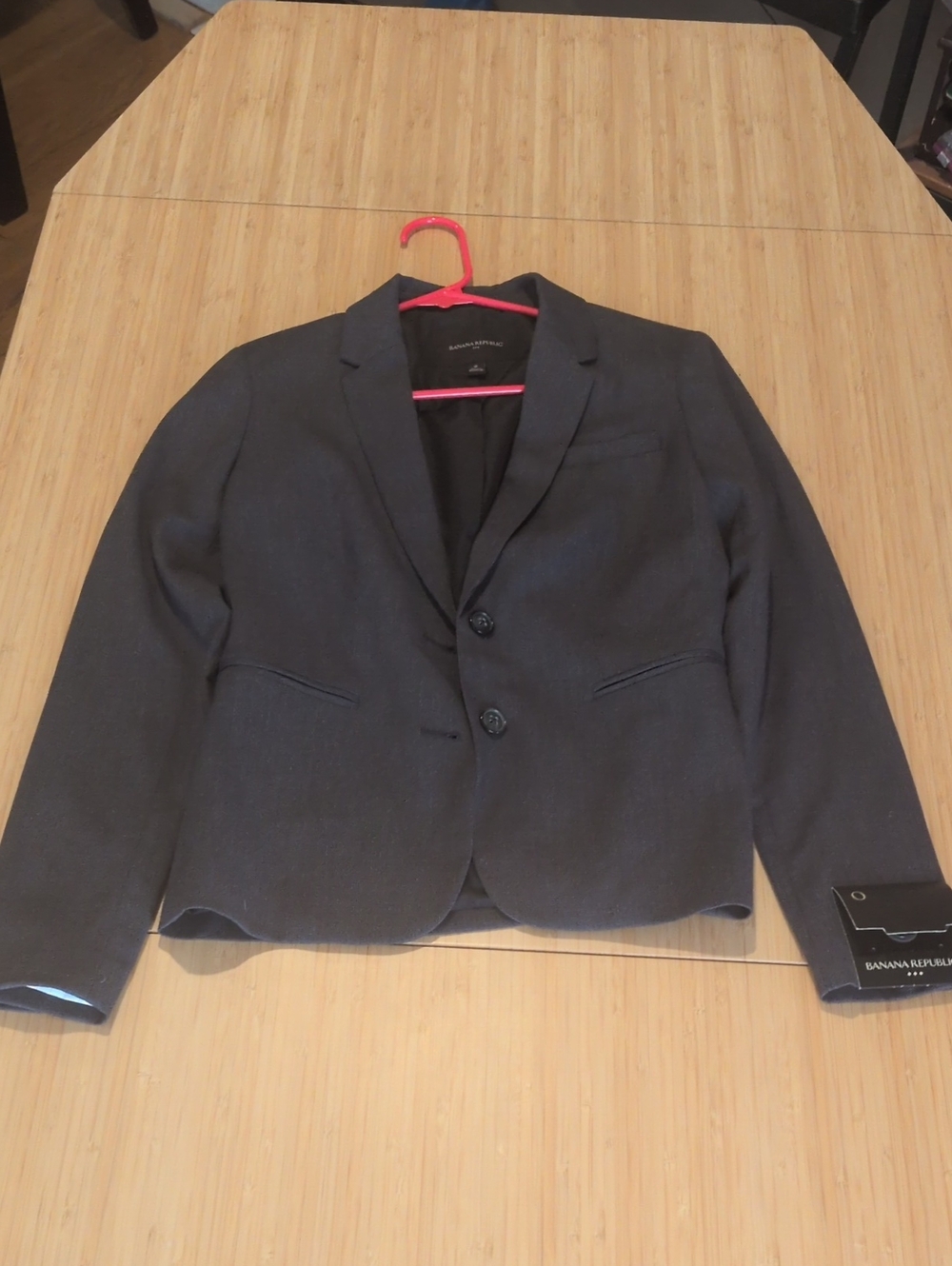 Banana Republic Women's Charcoal Two-Button Blazer
